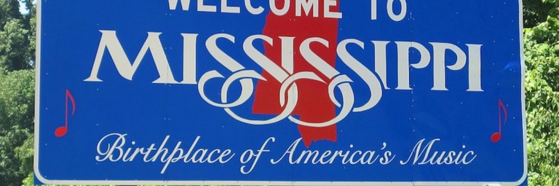 welcome to Mississippi sign